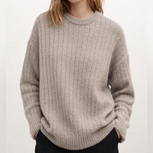 UGG Rizz Rib Sweater XL – Granite – Ultra Soft & Cozy